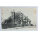 Railway station postcard. Kingsbury and Neasden, London Underground. Exterior, published HRM,