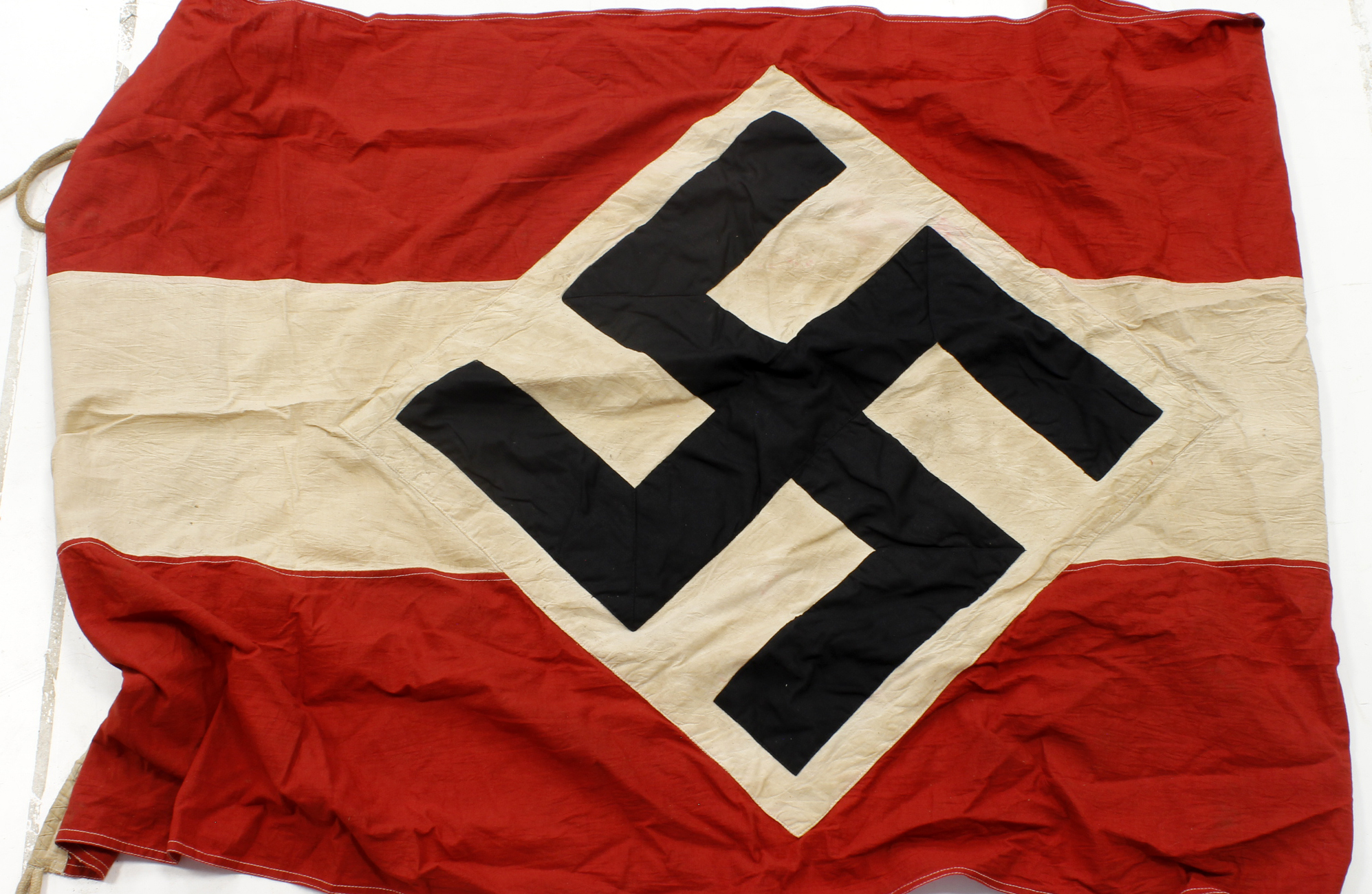 German Hitler Youth flag markings on spine Berlin 1942 size 85 x 150cm.