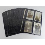 Military postcards - a very nice collection of mostly WW1 era photographic cards (approx 100)