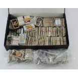 Boxfile collection of Cigarette Cards, some interesting series noted. (Qty)