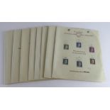 Germany, collection of Adolf Hitler stamps 16 album pages all individually marked up.