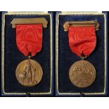 National Canine Defence League Medal (cased) in bronze, named 'To Bonzo for giving warning of Fire