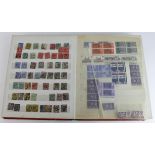 GB - stockbook with mixed range of older stamps, many QV, plus some random British Cw material.