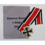 German 3rd Reich Iron Cross 2nd Class. Very good condition in original packet of issue. Correct