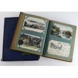 Original collections of old postcards housed in 2x Albums, GB and Foreign mix. (2)