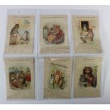 Louis Wain cats postcard set - Raphael Tuck Paris scarce French edition Serie 331: Nous profitons du