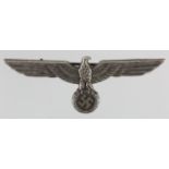 German 3rd Reich Kriegsmarine Tropical Whites Breast Eagle. Maker: Assmann.