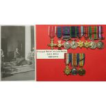 Nursing interest - miniature medal group mounted as worn and attributed to Acting Principal Matron