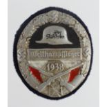 German 1938 Wetthampffiecer Rally badge.
