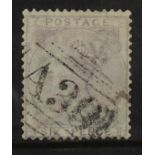 GB - 1855 6d pale lilac stamp, SG.70, with A39 Falmouth Jamaica postmark.