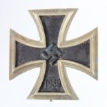 German 3rd Reich Iron Cross 1st Class. Maker marked with the L.D.O number L/10 for Deschler &