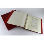 GB - postal history collection 1785 - c1900 Entires, covers and cards presented in two modern red