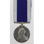 Naval LSGC Medal GV named (189252 J F Peerless P.O.1.CL. HMS Pembroke). Born Hastings, Sussex.