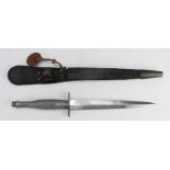 FS Dagger, 3rd pattern, interesting example, stamped to hilt, 8/44 with crows foot, large S etc with