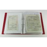 Military related ephemera in red binder, mostly Edwardian to WW1, inc photos & documents, noted: Gen