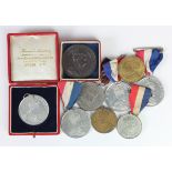 British Commemorative Medals (9) all Edward VIII, base metal assortment.