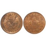 China, Fukien Province 20-Cash c.1901-2, Y#101, rare, GEF with lustre.