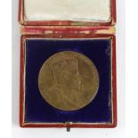 British Commemorative Medal, bronze d.55mm: Coronation of Edward VII official large bronze issue