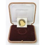 Bahrain gold proof 100 Dinars AH1398 (1978) KM# 12, FDC in original case. (0.9422 troy oz AGW)