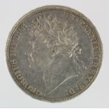 Crown 1821 Secundo, VF, scratches and knocks.