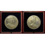 British Commemorative Medal, silver d.55mm: Edward VII Coronation 1902 official Royal Mint large