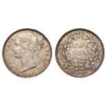India, East India Company silver 2 Annas 1841 EF
