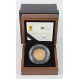 Fifty Pence 2011 "WWF" gold Proof aFDC boxed as issued