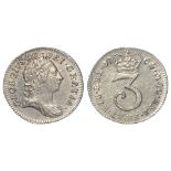 Maundy Threepence 1762 EF