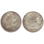 British Commemorative Medal, silver d.25mm: George I, Accession or Coronation 1714, anonymous
