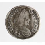 Maundy Threepence 1679 nVF, unbent from a love token.