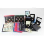 GB & Commonwealth proof sets, mint sets, presentation packs, and cased commemoratives including