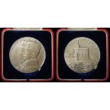 British Commemorative Medal, silver d.57mm: George V, Silver Jubilee 1935, official Royal Mint large