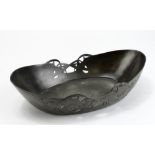 Liberty & Co. pewter bowl, makers marks stamped to base and numbered '0535', height 6.5cm, length