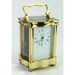 French Gilt brass five glass carriage clock by L' Epee, Saint Suxanne, height 12.5cm approx. (