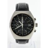 Gents Omega Speedmaster Professional Mk IV stainless steel automatic chronograph wristwatch. On a