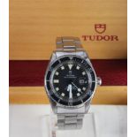 Ladies Tudor Submariner Oysterdate. Model no. 90910. Serial Number 890414. In a Tudor box with