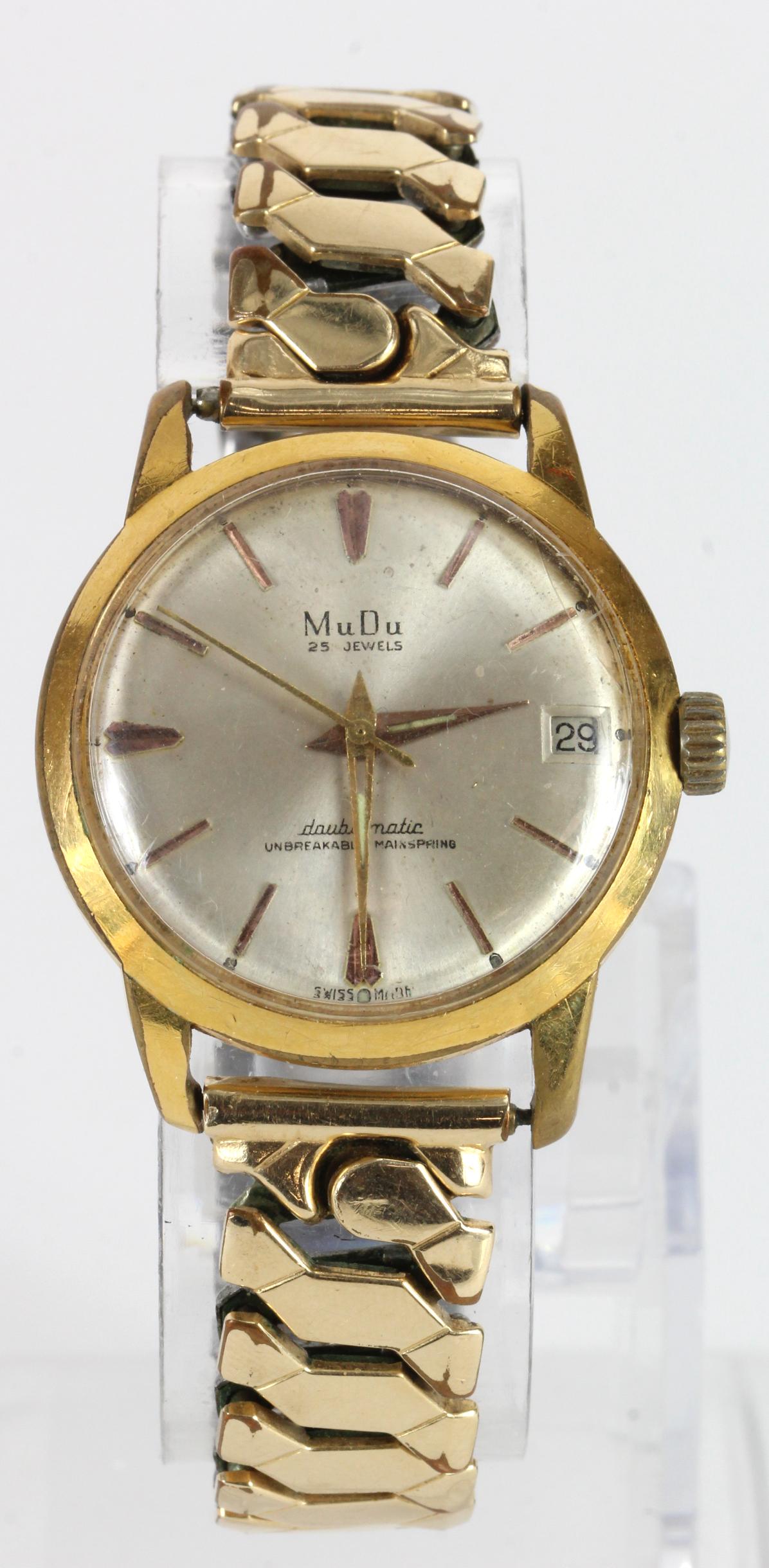 Gents MuDu "Doublematic" wristwatch, working when catalogued