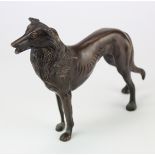 Bronze Dog approx 16.5cm tall and 20cm long