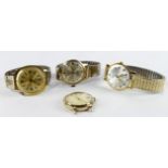 Four manual wind gents wristwatches. AF
