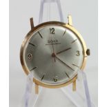 Gents 14ct cased Doxa wristwatch, working when catalogued