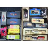 Diecast. A collection of boxed diecast, including Corgi, Atlas Dinky, Vanguards etc. (two boxes)