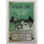 FA Cup Final programme 29th April 1933 Everton v Manchester City. Repaired