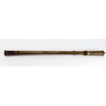 Ebonised West African ceremonial stick, circa 19th Century, length 80.5cm approx.