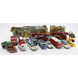 Dinky & Corgi. A collection of eighteen Dinky and Corgi models, including Popeye Paddle Wagon (