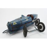 Compagnie Industrielle du Jouet. An original clockwork tinplate model of an Alfa Romeo P2 racing