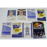 Leeds United, small selection of mainly 1960's programmes