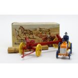 Benbros Qualitoy 'Tractor & Log Cart', consisting, tractor, cart, driver and two logs (hook