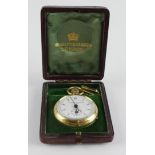 Negretti & Zambra Pedometer in an 18ct case (hallmarked London 1901). In its original box. Pedometer