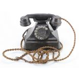 Black bakelite telephone, by ATM (Automatic Telephone & Electric Co. Ltd