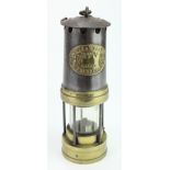 Miners lamp by Thomas & Williams Ltd, Aberdare, height 26.5cm approx.